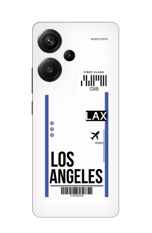 Travel To Los Angeles Silicone Διαφανη θήκη για Xiaomi Redmi Note 13 Pro Plus 5G
