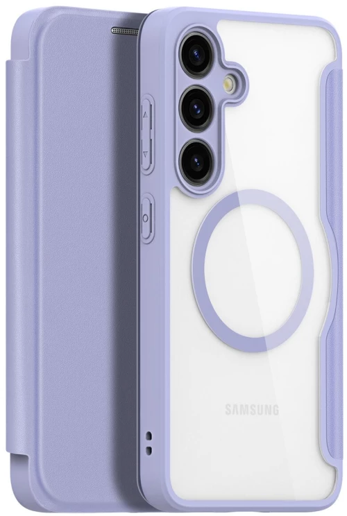 Dux Ducis Skin X Pro case Θήκη για Samsung S24 MagSafe magnetic flip case purple
