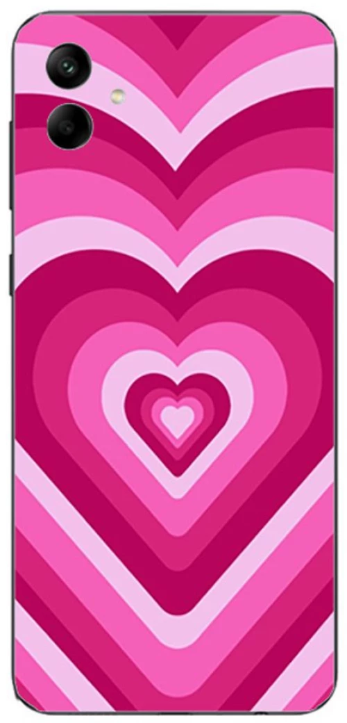 Hearts pink Silicone Case θήκη για Samsung Galaxy A05