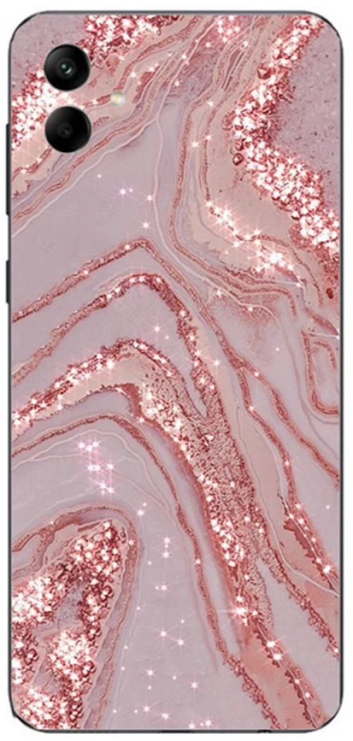 Marble Pink Silicone Case θήκη για Samsung Galaxy A05