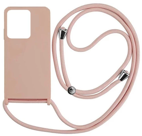 Cord Silicone back cover θηκη με κορδόνι για Xiaomi Redmi 13C nude