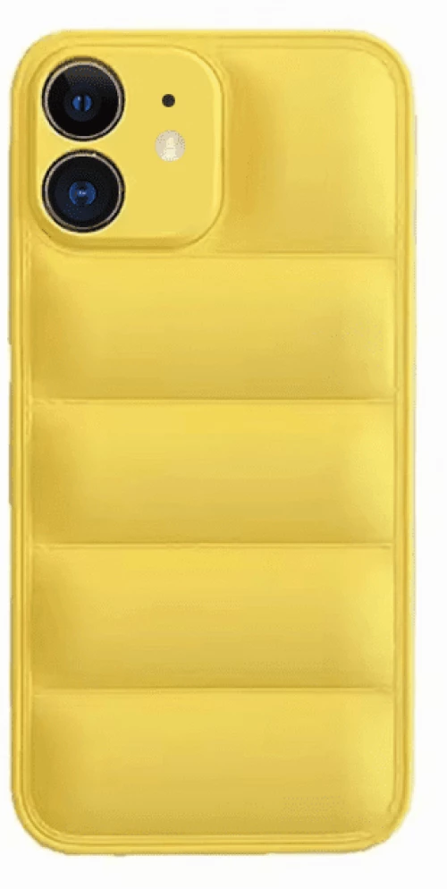 Fashion Soft Touch PUFFER Θήκη για iPhone 11 Yellow
