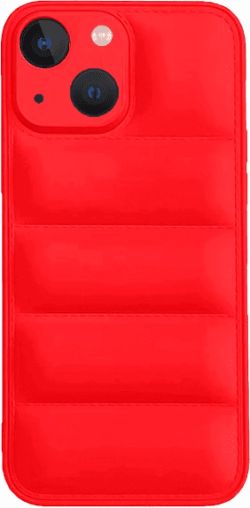 Fashion Soft Touch PUFFER Θήκη για iPhone 13 Red
