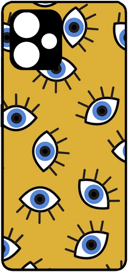 Eyes in Yellow Protective Hard Case black Θήκη για Xiaomi Redmi 12 5G