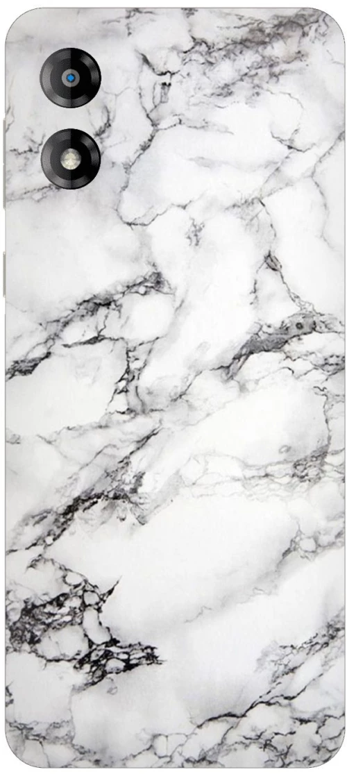 Marble White Silicone Case θήκη για Motorola Moto E13 4G