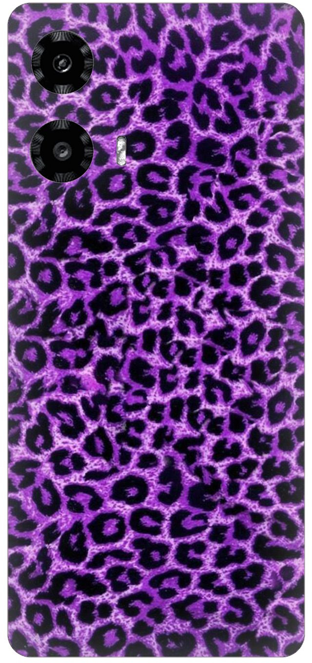 Animal Print Leopard Purple Silicone Case θήκη για Motorola Moto G04 4G
