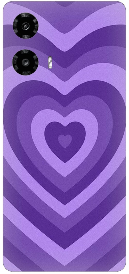 Purple Hearts Silicone Case θήκη για Motorola Moto G24 4G