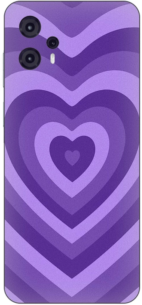 Purple Hearts Silicone Case θήκη για Motorola Moto G23 4G