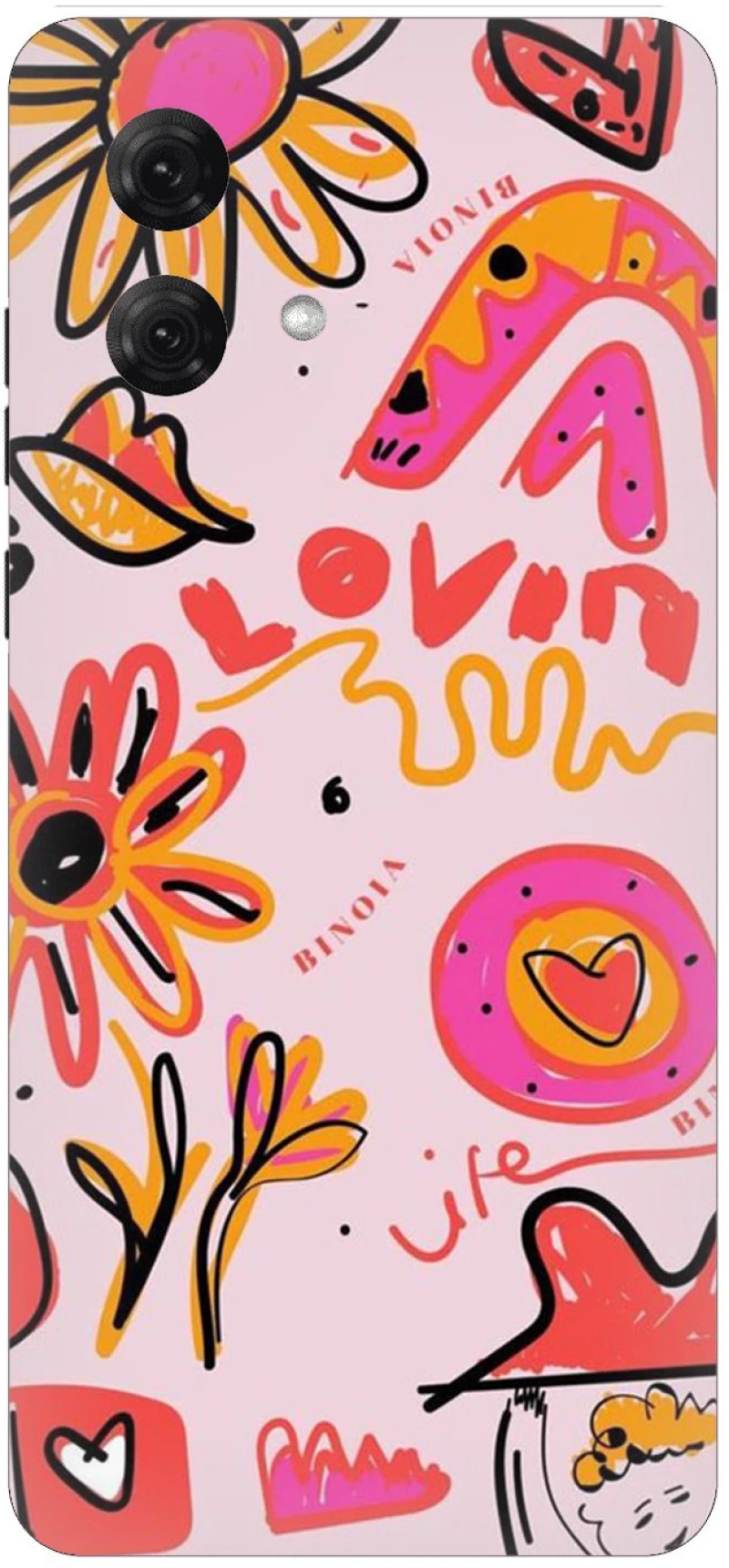 Lovely Flowers Silicone Case θήκη για Motorola Moto G84 5G