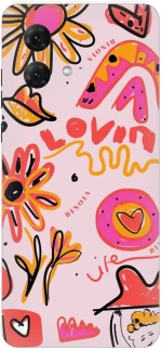 Lovely Flowers Silicone Case θήκη για Motorola Moto G84 5G