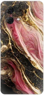 Marble Black-Pink Silicone Case θήκη για Motorola Moto G84 5G