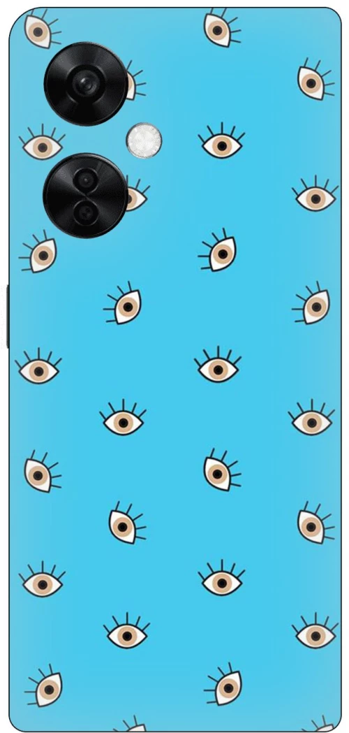 Eyes in Blue Silicone Case θήκη για OnePlus Nord CE 3 Lite 5G