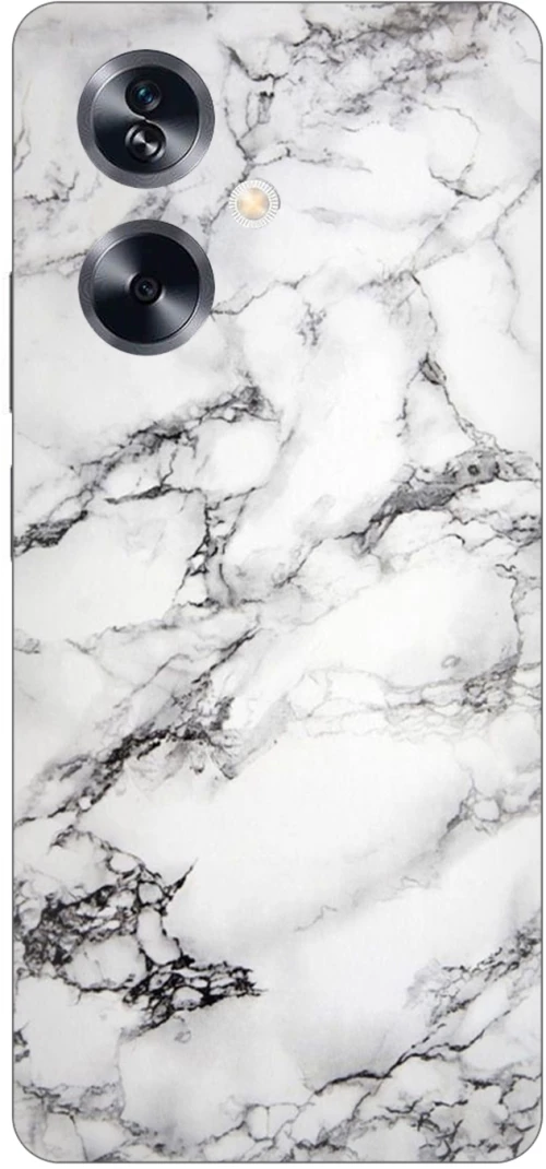 Marble White Silicone Case θήκη για OPPO A79 5G