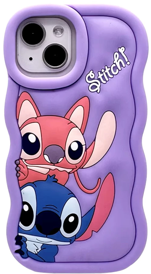 3D SOFT SHOCKPROOF Phone Case Ohana θήκη για iPhone 14 purple