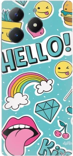 Hello Silicone Case θήκη για Realme C61 4G