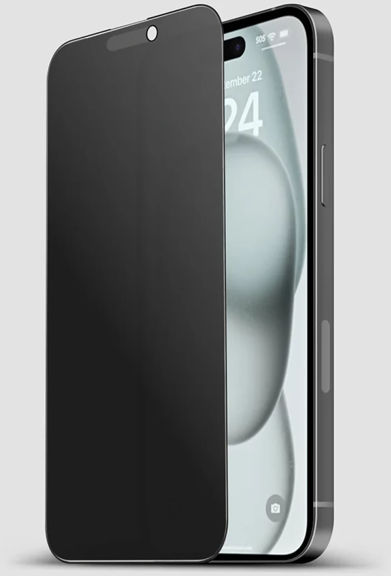 3D MATTE PRIVACY GLASS PROTECTOR ANTI-FINGERPRINT ΤΖΑΜΑΚΙ ΓΙΑ IPHONE 16 PRO MAX