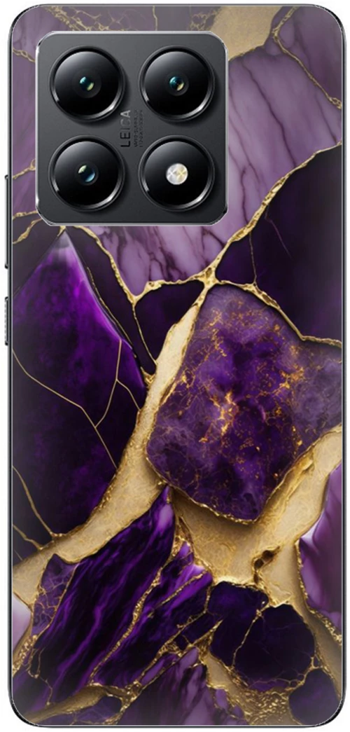 Marble Black-Purple Θήκη για Xiaomi 14T 5G