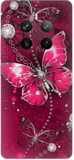 Butterfly Fuchsia Case θήκη για Realme 12 Pro 5G