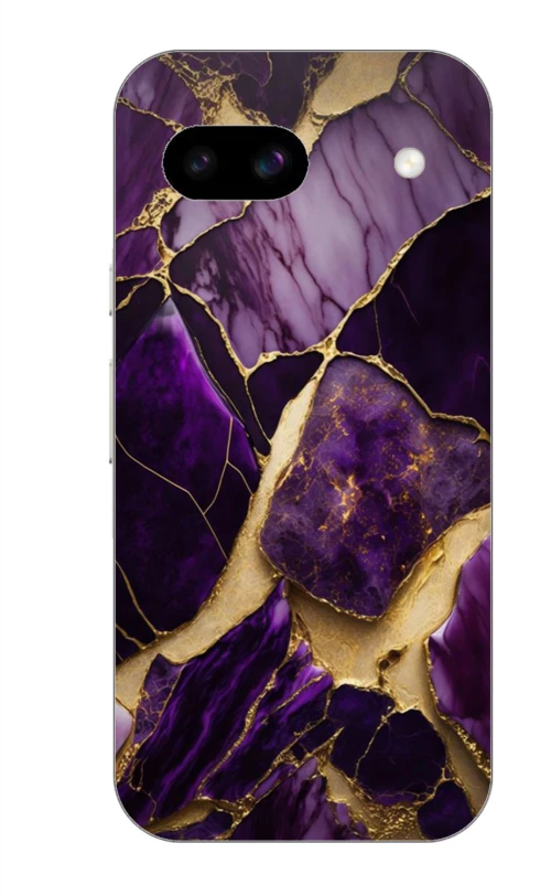 Marble Black-Purple Case θήκη για Google Pixel 8A 5G