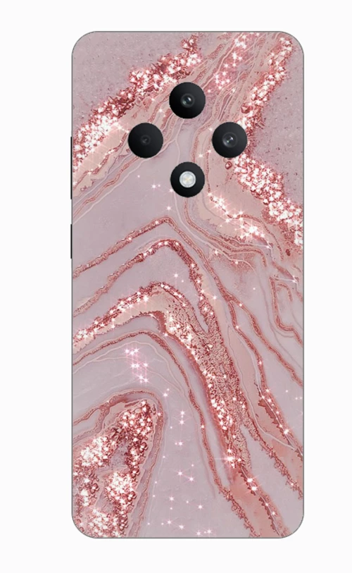 Marble Pink Silicone Case θήκη για OPPO Reno 12F 5G