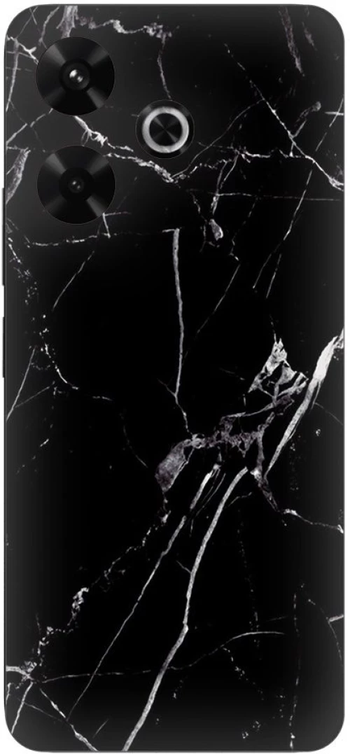 Black Marble Silicone Case Θήκη για Xiaomi Poco M6 4G