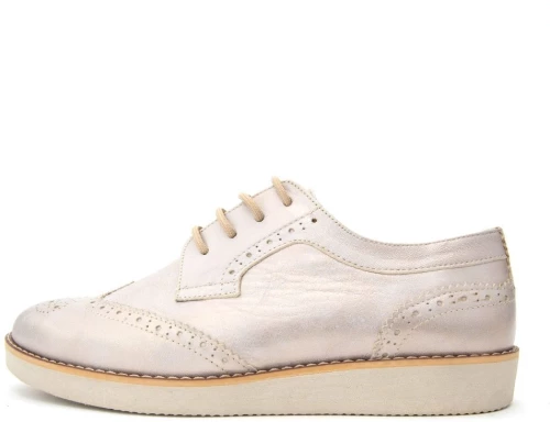 TOUTOUNIS OXFORD SHOES WOMEN TOUTOUNIS NUDE- ΜΠΕΖ (TTNS-6343-L)