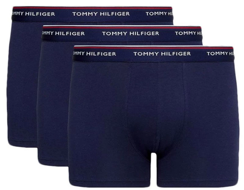 TOMMY HILFIGER PREMIUM ESSENTIAL 3 PACK TRUNK BOXERS MEN TOMMY HILFIGER ΜΠΛΕ (1U87903842-409)