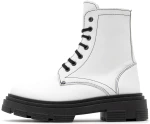 DEBUTTO DONNA LEATHER BIKER BOOTS WOMEN DEBUTTO DONNA ΛΕΥΚΟ (DD-651-L)