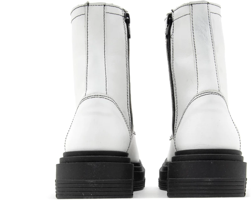 DEBUTTO DONNA LEATHER BIKER BOOTS WOMEN DEBUTTO DONNA ΛΕΥΚΟ (DD-651-L)