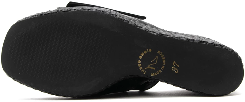 BACALI COLLECTION LEATHER PLATFORMS WOMEN BACALI COLLECTION ΜΑΥΡΟ (BCL-K23-01-BLACK-L)