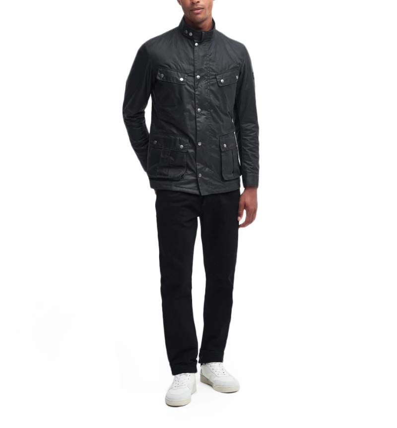 BARBOUR DUKE WAX JACKET MEN BARBOUR INTERNATIONAL ΜΑΥΡΟ (MWX0337-SG91)
