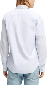 SCOTCH n SODA ESSENTIAL SOLID SLIM FIT SHIRT MEN SCOTCH & SODA ΣΙΕΛ (179006-0765)