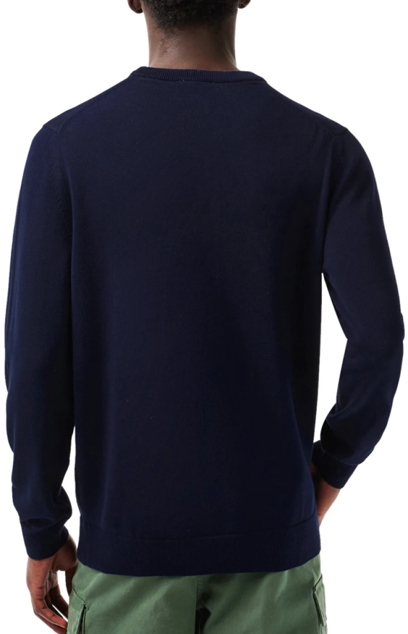 LACOSTE ROUND NECK PULLOVER MEN LACOSTE ΜΠΛΕ (AH1985-166)
