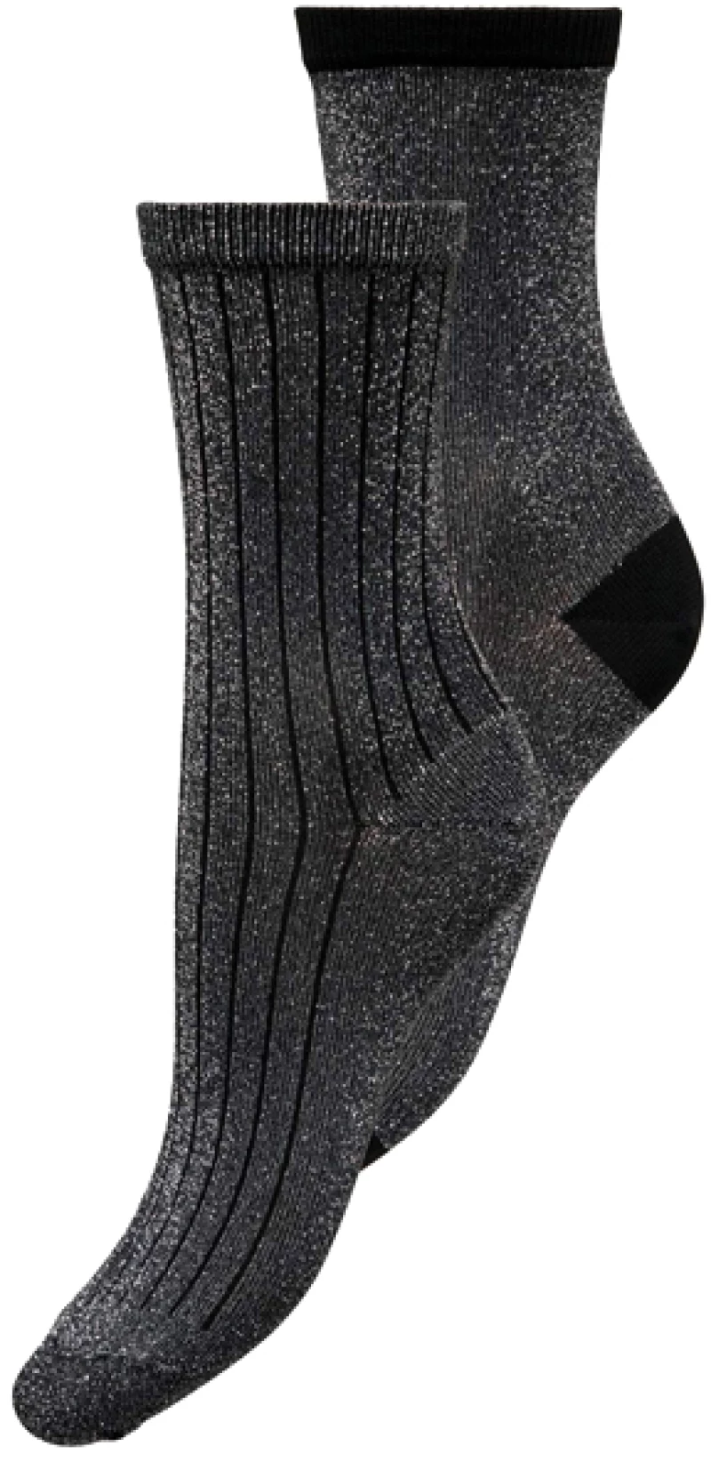 ONLY ONLELENA 2 PACK SOCKS WOMEN ONLY ΑΣΗΜΙ- ΜΑΥΡΟ (15253098-BLACK)