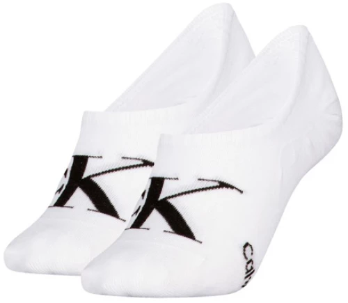 CALVIN KLEIN MONOGRAM HIGH CUT 2 PACK SOCKS WOMEN CALVIN KLEIN ΛΕΥΚΟ- ΜΑΥΡΟ (701228817-002)