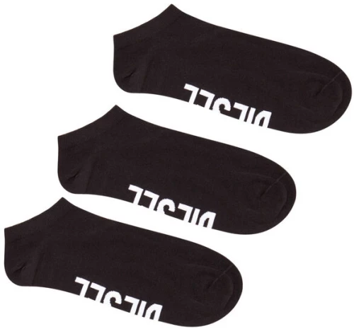 DIESEL SKM-GOST 3 PACK LOW CUT SOCKS MEN DIESEL ΛΕΥΚΟ- ΜΑΥΡΟ (00SI8H-0IQAS-E4101)