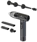 POWERTECH 2 σε 1 σκουπάκι χειρός & air duster PT-1317, 75W, 5000mAh, μαύρο
