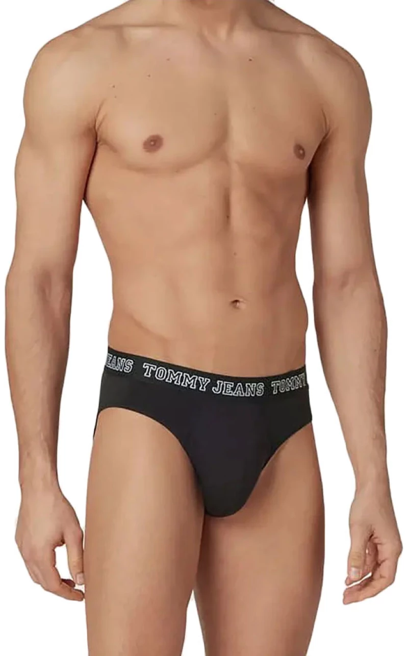 TOMMY HILFIGER TOMMY JEANS 3 PACK BRIEF MEN ΛΕΥΚΟ- ΜΑΥΡΟ (UM0UM02849-0V3)