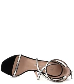 MOURTZI SUEDE HIGH HEEL SANDALS WOMEN MOURTZI ΜΑΥΡΟ (MRTZ-10/1008E14-S)