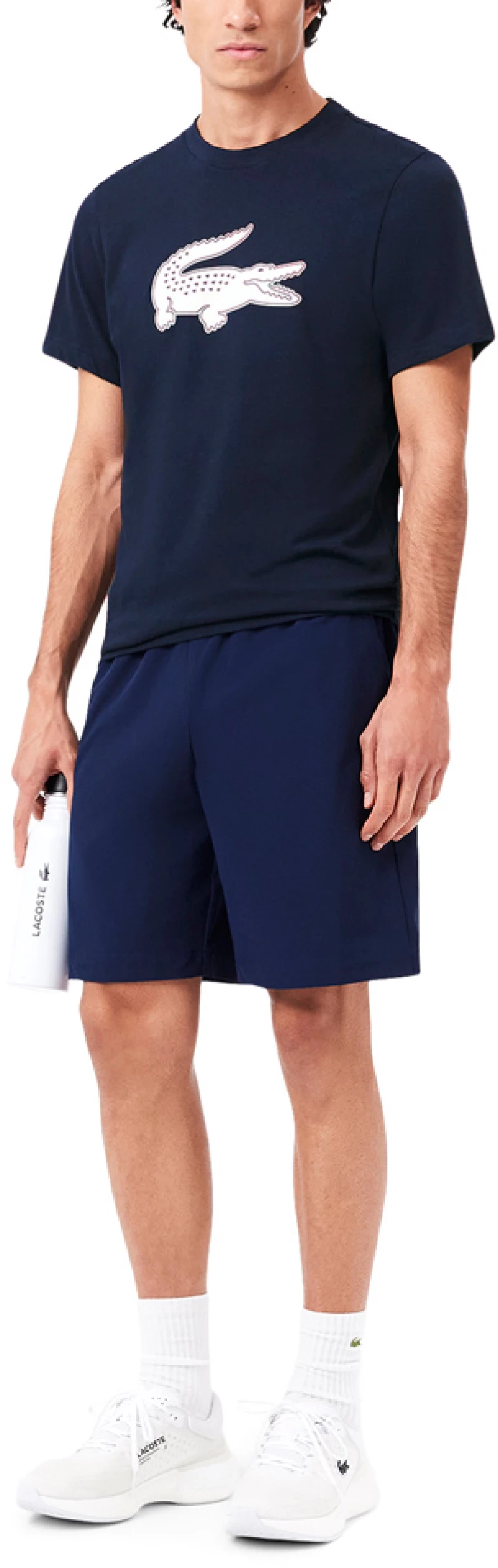 LACOSTE SPORT 3D PRINT T-SHIRT MEN LACOSTE ΛΕΥΚΟ- ΜΠΛΕ (TH2042-525)