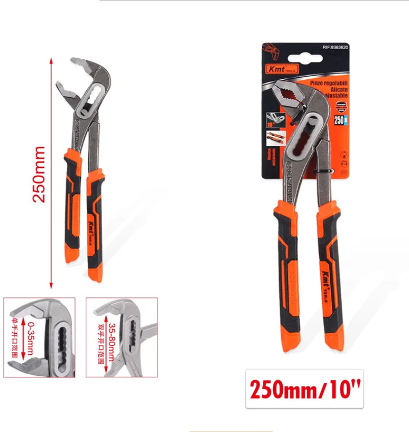 KMT Γκαζοτανάλια - Κάβουρας 250mm 10"- Pliers Wrench