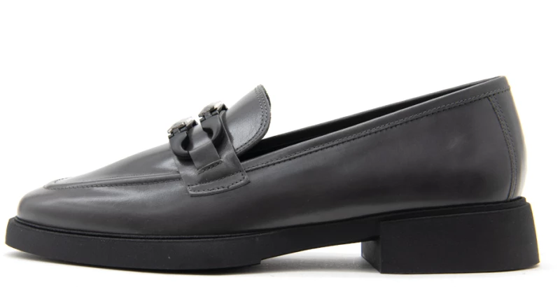 MOURTZI LEATHER MOCCASINS WOMEN MOURTZI ΓΚΡΙ (MRTZ-1/13902-GREY-L)