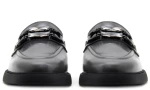 MOURTZI LEATHER MOCCASINS WOMEN MOURTZI ΓΚΡΙ (MRTZ-1/13902-GREY-L)