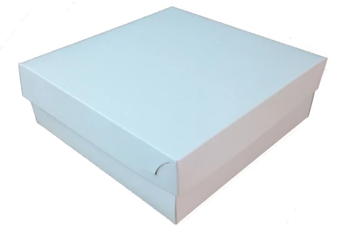 Κουτί τούρτας λευκό ζαχαροπλαστείου (30x45x10)