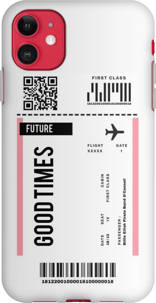 ticket  Silicone case Θήκη για iPhone 11 white