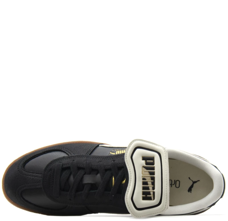 PUMA PALERMO PREMIUM LEATHER SNEAKERS UNISEX PUMA ΛΕΥΚΟ- ΜΑΥΡΟ (401744-02)