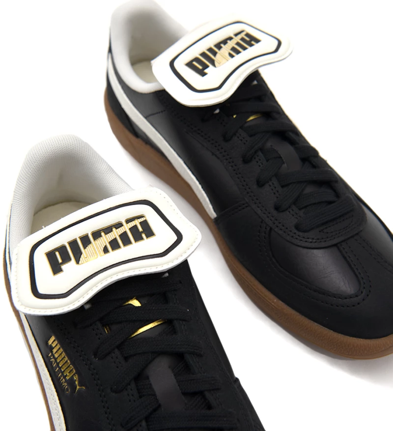 PUMA PALERMO PREMIUM LEATHER SNEAKERS UNISEX PUMA ΛΕΥΚΟ- ΜΑΥΡΟ (401744-02)