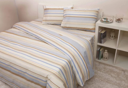 Σετ Σεντόνια Υπέρδιπλα Φανέλα Εμπριμέ Ιταλίας 100% Βαμβάκι 225x275εκ 8702 Γαλάζιο Viopros