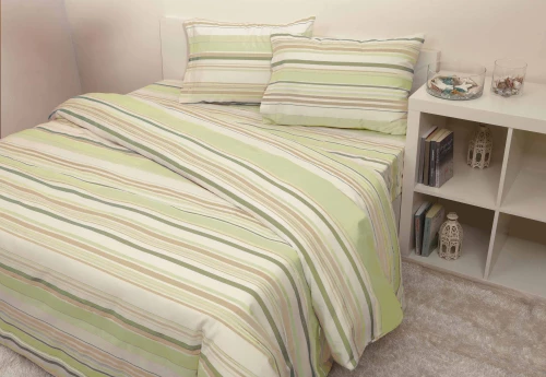 Σετ Σεντόνια Μονά Φανέλα Εμπριμέ Ιταλίας 100% Βαμβάκι 165x275εκ 8702 Λαδί Viopros