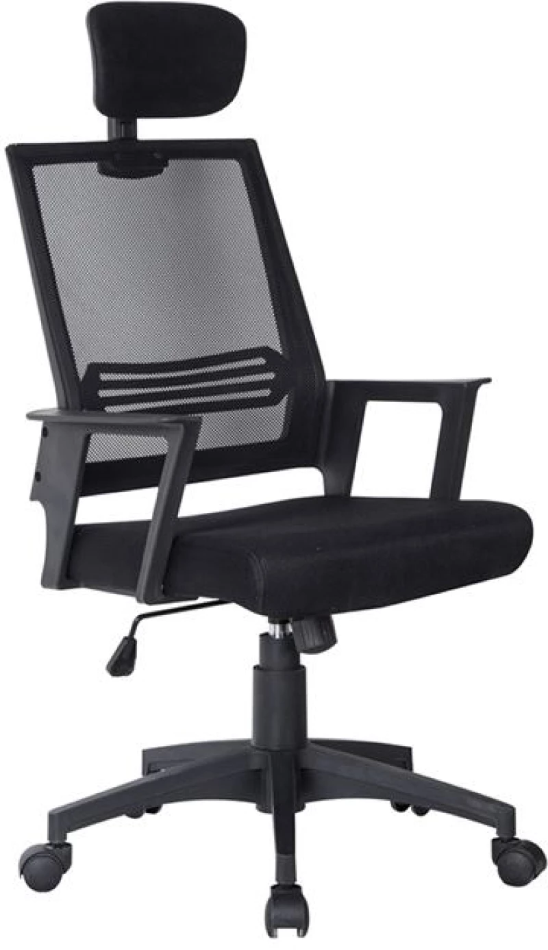 Bf2008 Πολυθρόνα Γραφείου Διευθυντή - Mesh Μαύρο Woodwell 59x63x111/121υψ 20386 ΕΟ518,1